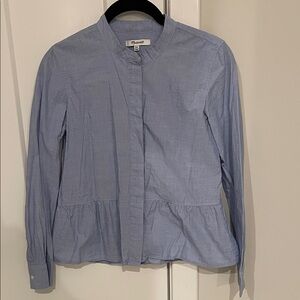 Madewell Mandarin Collar Blouse
